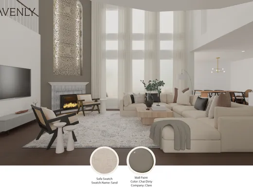 Living Room · Contemporary designed by Sana