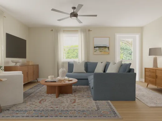 Living Room · Transitional designed by Jamile