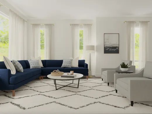 Living Room · Transitional designed by Vye