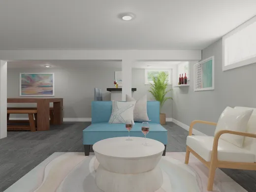 Living Room · Coastal designed by Toussaint