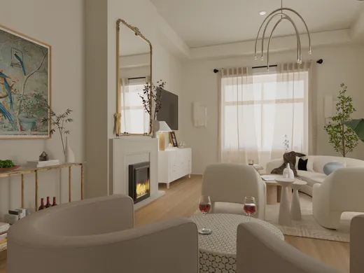 Living Room · Contemporary designed by Bibi