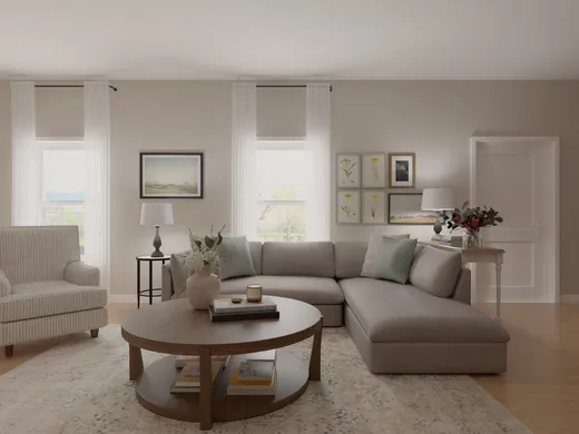 Living Room · Farmhouse designed by Christopher