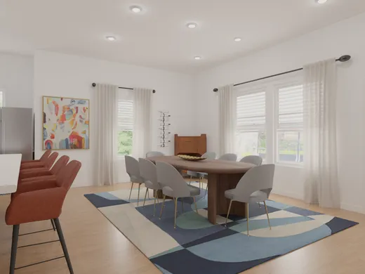 Dining Room · Midcentury Modern designed by Jamie