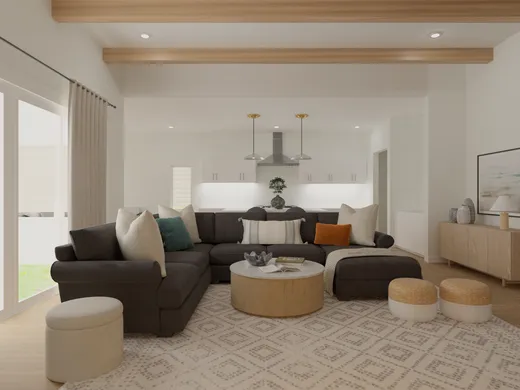 Living Room · Contemporary designed by Sana