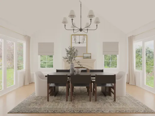 Dining Room · Transitional designed by Yoseika