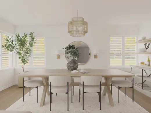 Dining Room · Transitional designed by Tara