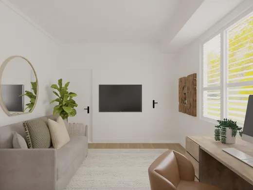 Bedroom · Transitional designed by Tara