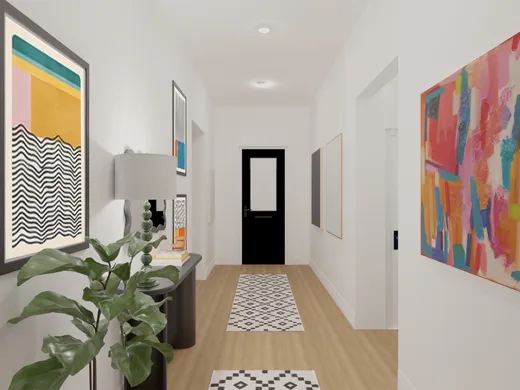 Entryway · Midcentury Modern designed by Jamie