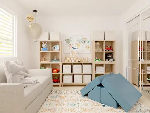 Playroom · Transitional designed by Ashley