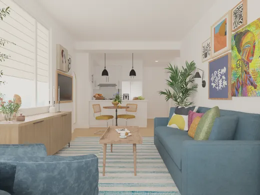 Living Room · Eclectic designed by Andrew