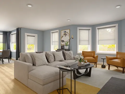 Living Room · Contemporary designed by Katie