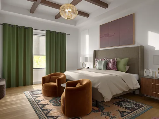 Bedroom · Eclectic designed by Jamie