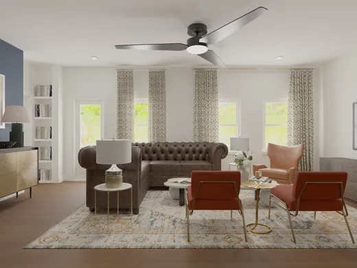 Living Room · Eclectic designed by Alix