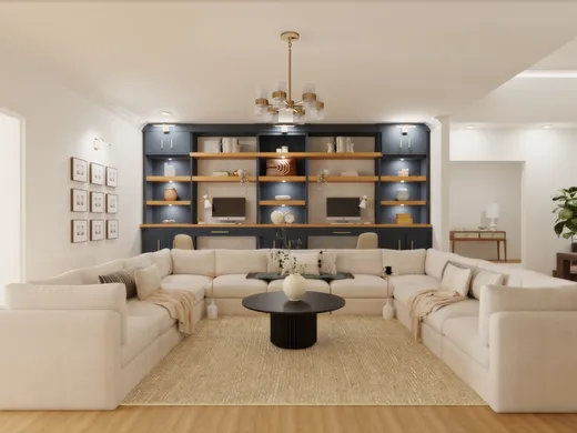 Living Room · Transitional designed by Sana