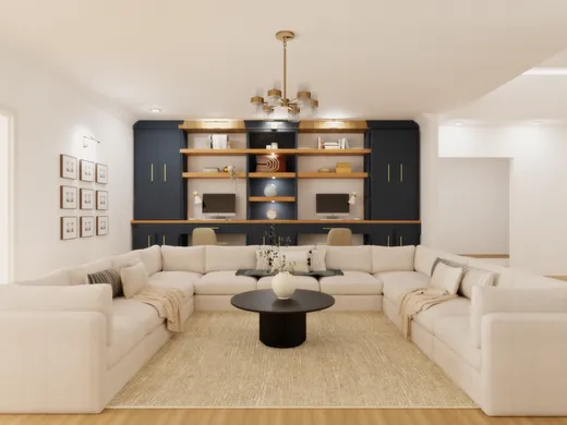 Living Room · Transitional designed by Sana
