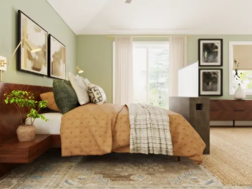Bedroom · Transitional designed by Sana