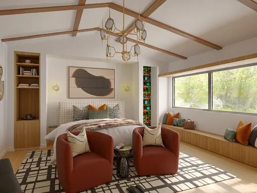 Bedroom · Eclectic designed by Jamie