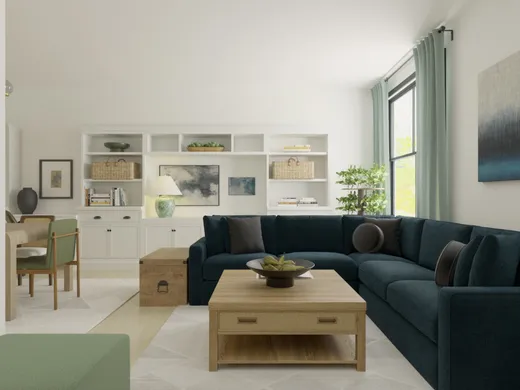 Living Room · Contemporary designed by Grace