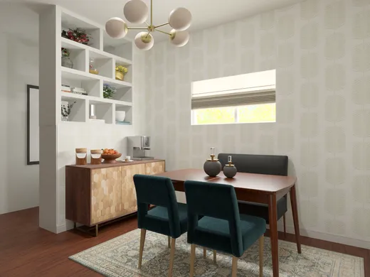 Dining Room · Midcentury Modern designed by Ashley