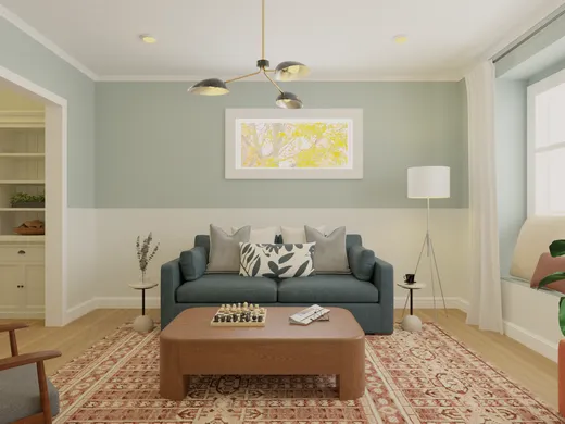 Living Room · Transitional designed by Stephanie