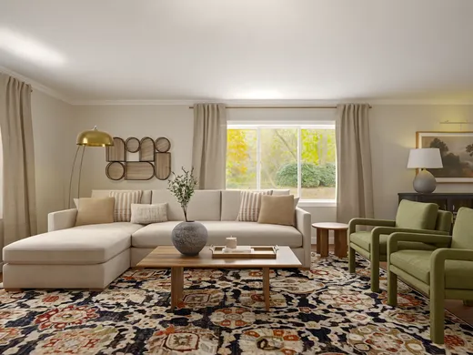 Living Room · Warm Transitional designed by Tracy