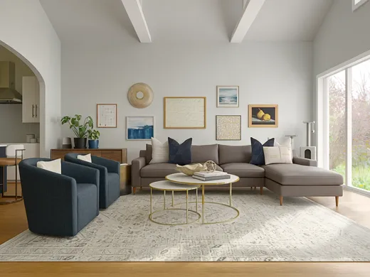 Living Room · Contemporary designed by Roslyn