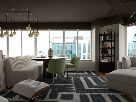 Living Room · Inspired Modern designed by Andrew