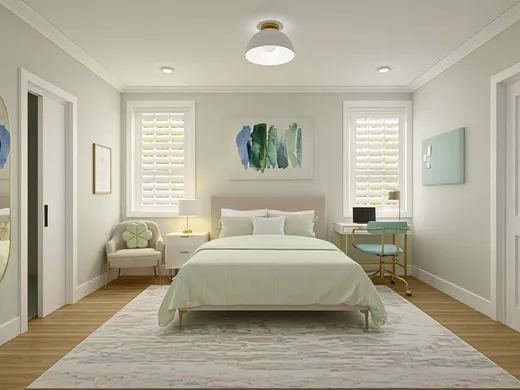 Bedroom · Transitional designed by Toussaint