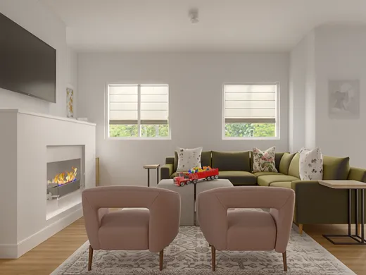 Living Room · Contemporary designed by Rutu
