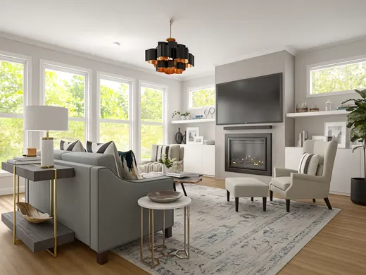 Living Room · Modern designed by Roslyn