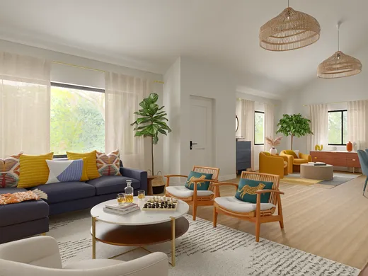 Living Room · Contemporary designed by Ashley