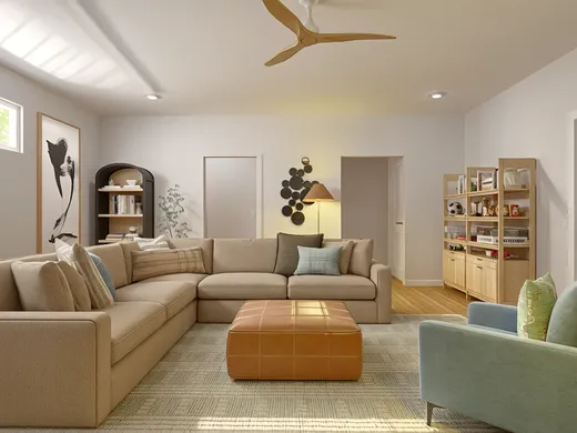 Playroom · Midcentury Modern designed by Kait