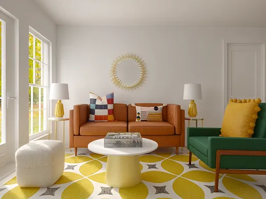 Living Room · Contemporary designed by Rutu