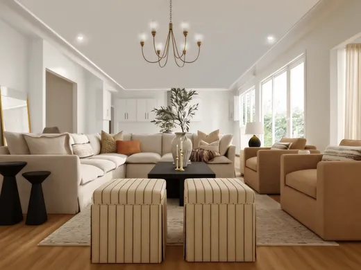 Living Room · Transitional designed by Sana