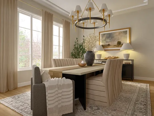 Dining Room · Transitional designed by Sana