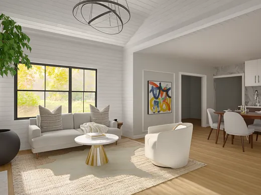 Living Room · Contemporary designed by Toussaint