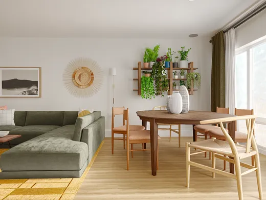 Living Room · Inspired Modern designed by Andrew