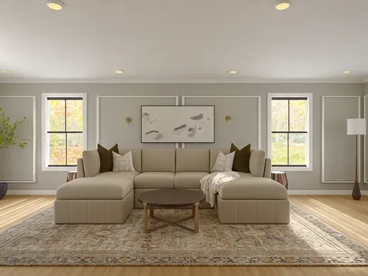 Living Room · Contemporary designed by Toussaint