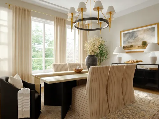 Dining Room · Transitional designed by Sana
