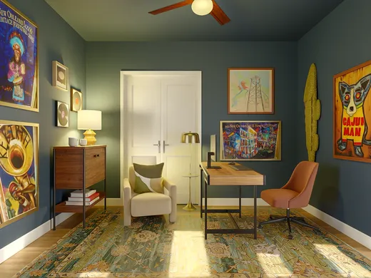 Office · Midcentury Modern designed by Kait