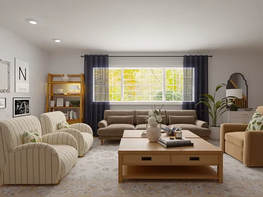 Living Room · Farmhouse designed by Toussaint