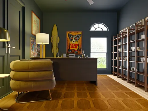 Office · Midcentury Modern designed by Kait