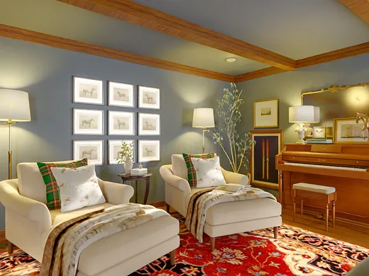 Living Room · Warm Transitional designed by Tracy