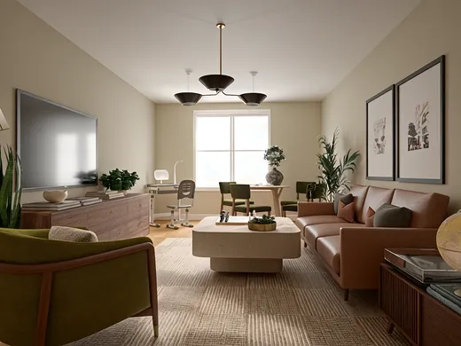 Living Room · Midcentury Modern designed by Barbara