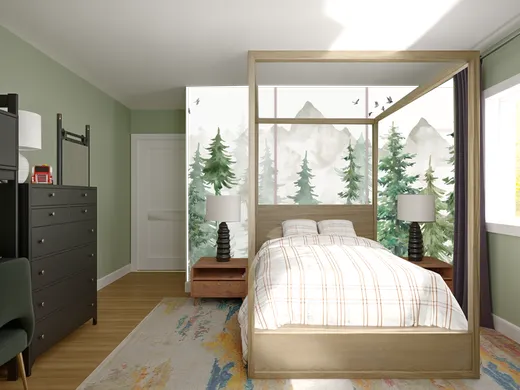 Bedroom designed by Kelly
