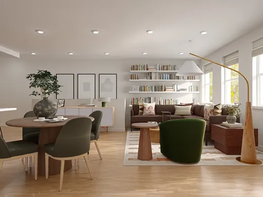 Living Room · Midcentury Modern designed by Maica