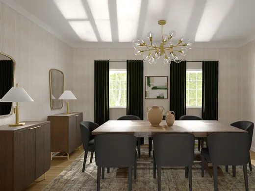 Dining Room · Contemporary designed by Grace