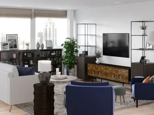 Living Room · Contemporary designed by Patrice