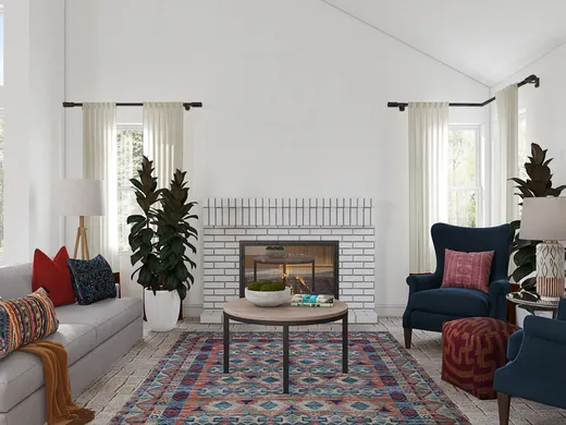 Living Room · Eclectic designed by Patrice
