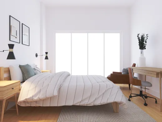 Bedroom · Midcentury Modern designed by Katie